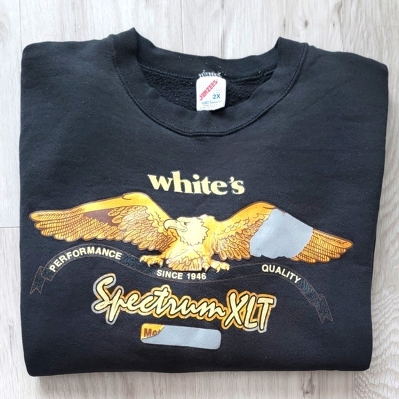 American Vintage | Jerzees Made in USA  black crewneck sweatshirt | MENS XXL - Picture 1 of 7